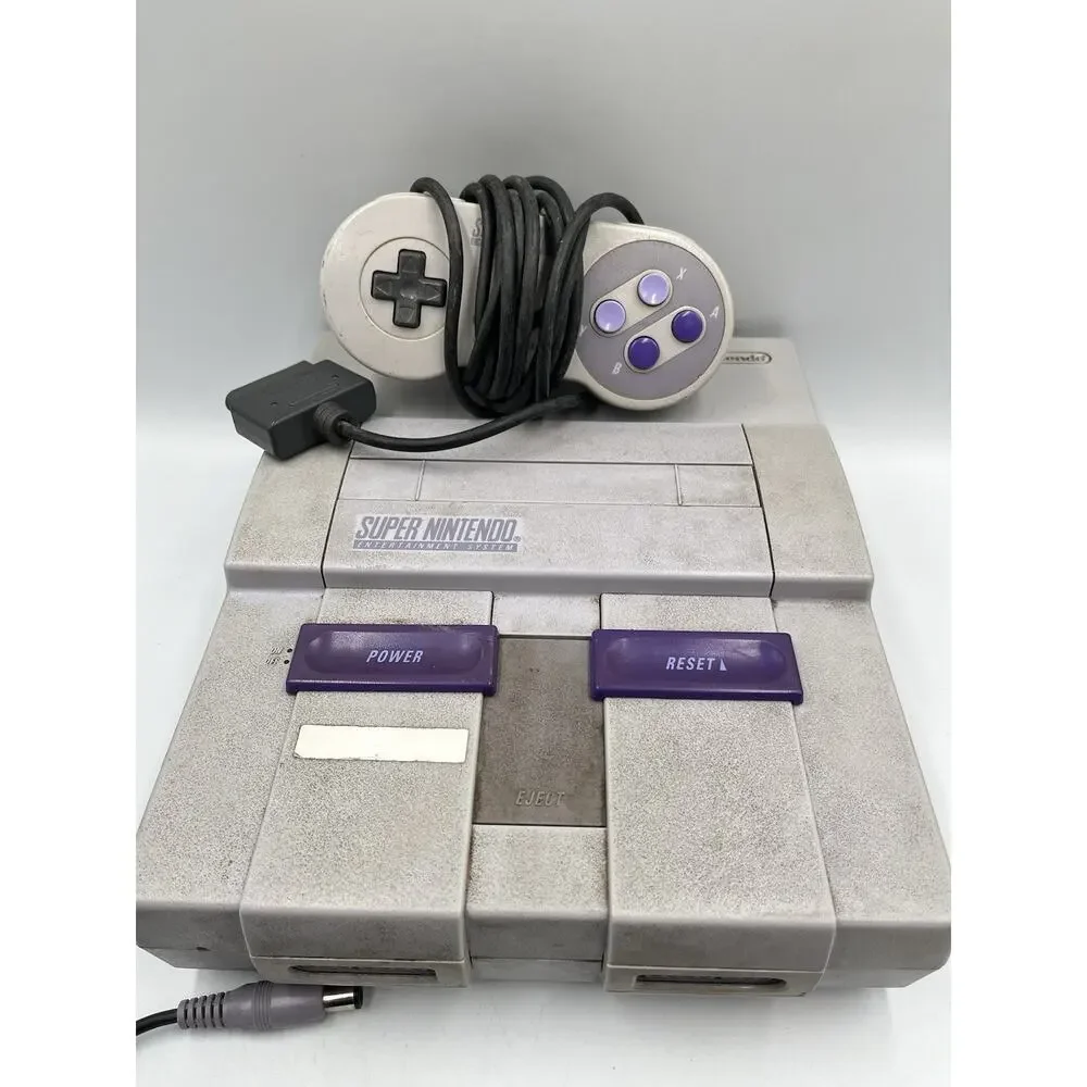 Super Nintendo Entertainment System SNES Console SNS-001 w/ Controller & Cords